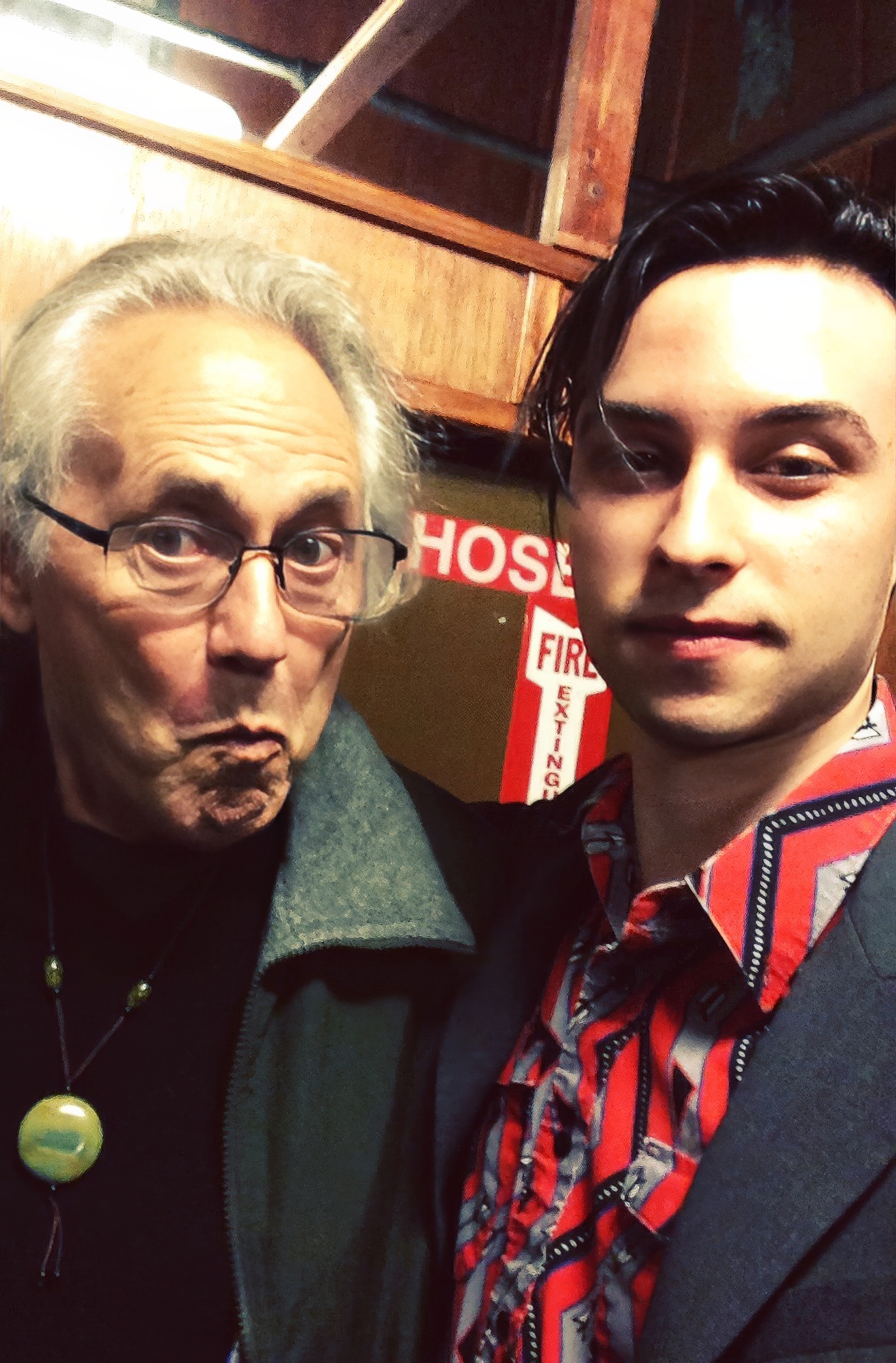 Alex Pulec with Artie Kornfeld the Father of Woodstock